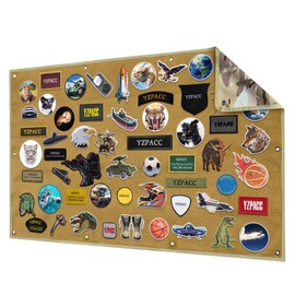 Yzpacc Tactical Patch Display Military Patch Holder Panel Foldable Patch Holder Panel for Military Army, CP(42.5x27.5in/108x70cm)