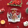 Artoid Mode Red House Trees Snow Snowman Christmas Table Cloth,