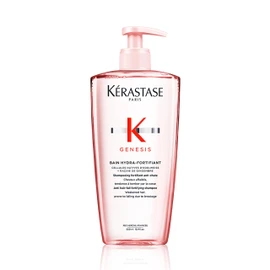 Kérastase Shampoo for Fine Hair, Nourishing and Strengthening Hair Bath for Hair Loss, Bain Hydra-Fortifiant, Genesis 500 ml