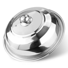 14 Inch Tempered Glass Frying Pan Lids with Handle Cooking Replacement Cover Fry Pan Lid Skillet Lid for Skillets, Round Cast Iron, Cast Aluminium, Stainless Steel Pans（36cm）