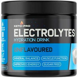 Keto-Pro Keto Electrolytes 250g - 50 Servings | Electrolyte Powder & Salts | Supports Your Fasting, Health & Fitness Goals | Unflavoured