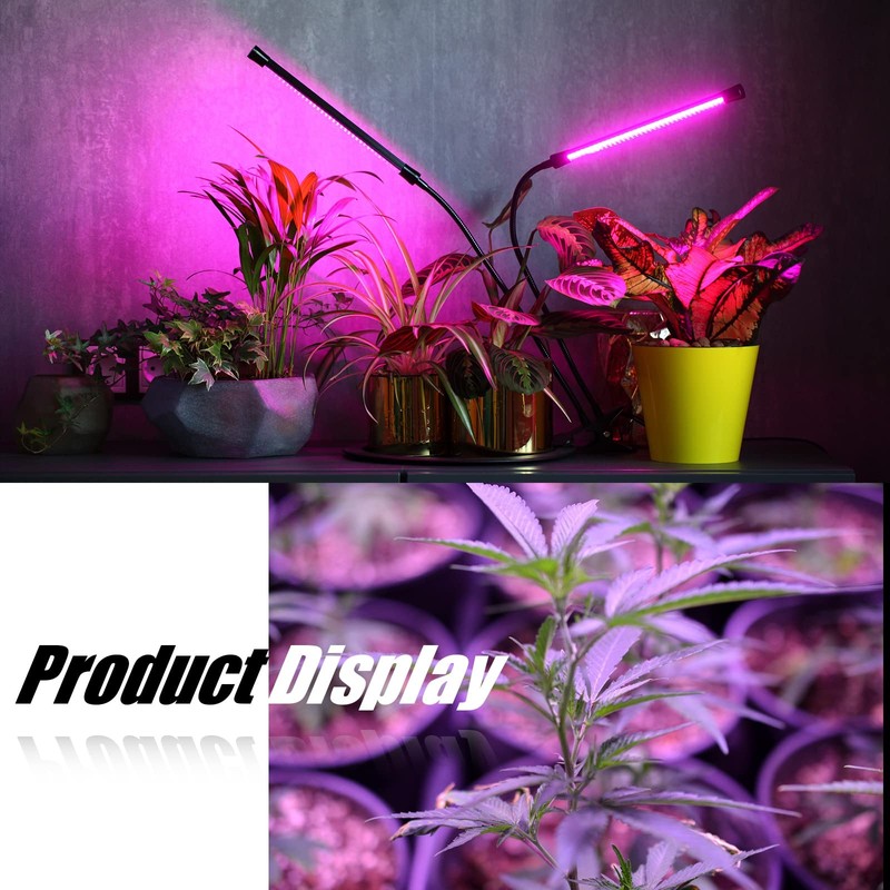 4 Pack LED Grow Lights for Indoor Plants, Full Spectrum