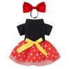Vestido de mouse rojo de Halloween para perro (XL)