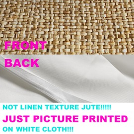 Shrahala Imitation Yellow Linen Texture Jute Pattern Decorative Throw Pillow Cover, Jute Woven Texture Square Pillowcase Blended Double-Sided No Inserts for Bedroom Living Room Set of 2 (16 x 16 in)