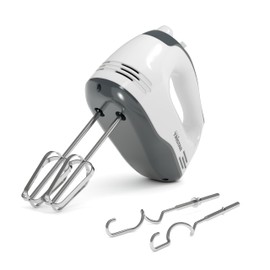 Tristar MX-4203 Hand Mixer, 5 Speed Levels, 200 W, Ergonomic, Stainless Steel Whisk and Dough Hook, Dishwasher Safe Parts, BPA-Free, with Eject Button, Compact and Practical, MX-4203