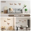 Love You Bye Wandaufkleber, Türaufsatz, braune Wandkunst, Familienschilder für Heimdekoration,