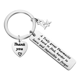 MAOFAED Pharmacist Keychain A Truly Great Pharmacist is Hard to Find Keychin Pharmacist Appreciation Gift Pharmacist Retirement Gift (truly great pharmacist)