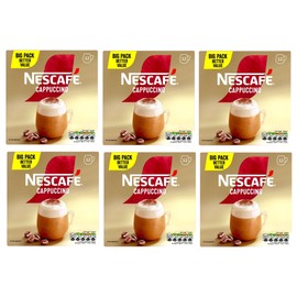 NESCAFÉ Cappuccino x12 Instant Coffee Sachets (Pack of 6, Total 72 Sachets)