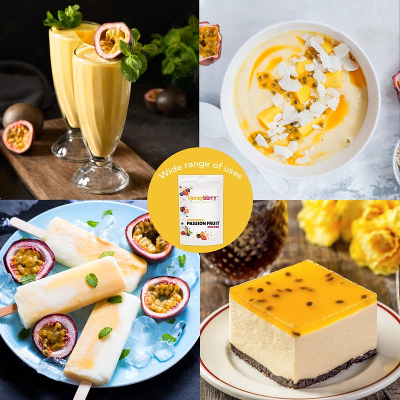 Gefriergetrocknetes Passionsfrucht Pulver 100g - Gefriergetrocknete Früchtpulver - Pulver mit
