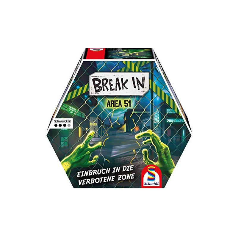 Schmidt Spiele Militaire 49380 Break In, Area 51, Puzzle Game,