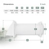 Vent Systems 5" Inch Plastic Adjustable Through Wall Ventilation Kit