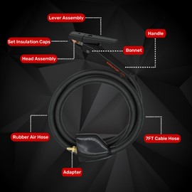 Welding Knight Duty 600 amp K3000 Carbon Arc Gouging Torch with 7ft cable…