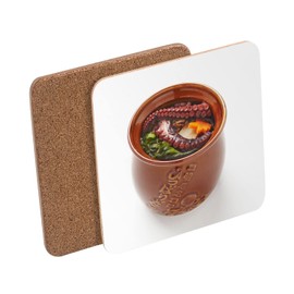 Hipparidako Meshi Untersetzer aus Kork, japanische Küche, 1 Stück (95 x 95 mm)