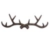 KiaoTime l Vintage 14" Rustic Cast Iron Deer Antlers Wall