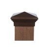 8x8 Post Cap (True 8") Brown New England Pyramid Style