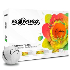 LA CACARIZA Bomba Golf Balls | Pack of 12 Vibrant Colors | Unmatched Performance​ (White)