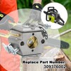309376002 Chainsaw Carb with Tune Up Kit Replacement for Ryobi
