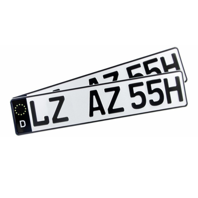 Decus-Shop Number Plate Sticker, EU Sticker, JDM Europe Number Plate