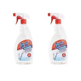 Brillo Basics Shower Cleaner 22oz Trigger With Ammonia (Package May Vary) Pack of 2