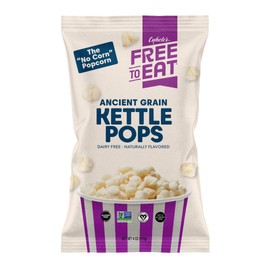 Cybele's Free-to-Eat Ancient Grain Pops - Healthy Snacks, All Natural, Gluten-Free, Vegan, No Preservatives or Additives (Kettle Pops 4oz, Pack of 6)