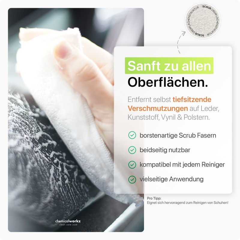 Chemicalworkz® Interior Cleaning Scrub Pad (Pack of 1)