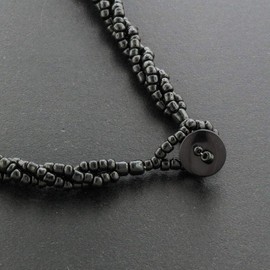 2" Necklace Teardrop Mosaic New Zealand Paua Abalone Black Seed Beads Unique Chic Crystal Rhinestone Elegant Jewelry Necklace For Women