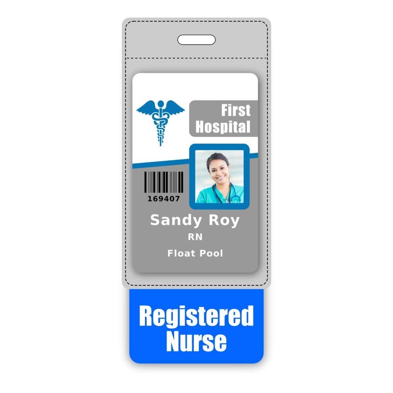 Registered Nurse Badge Buddy Vertical w/Height & Weight Conversion Charts