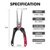TRUSCEND Premium Fishing Pliers, Selected Saltwater Fishing Equipment, Tungsten Cutter,
