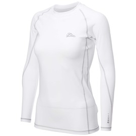 Fila 419402 Women's Long Sleeve Compression Sportswear, WT, L