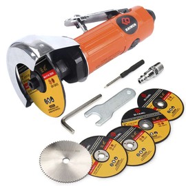 Mini Angle Grinder, Air Cut Off Tool 3-Inch for Cutting Polishing and Sharpening, 7 Cutting Discs for Metal Wood Plastic Processing.