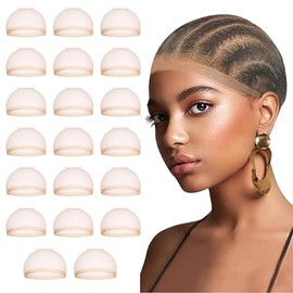 Lieke HD Wig Caps for Women, 20pcs Ultra-thin Invisible Wig Caps for Lace Front Wig, Breathable Stretchy Stocking Caps