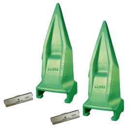 2 - Excavator Bucket, Tiger Rock Tooth & Pin - V29VY