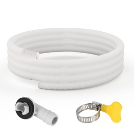 HOXHA 13.2 Ft Air Conditioner Drain Hose Kit Plastic Tubing for AC Condensate Flexible Drain Hose for Mini Split AC Portable AC Washer Dishwasher Faucet