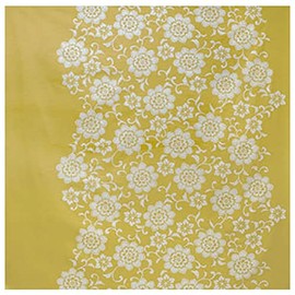 Kimono Wrapping Furoshiki Kimono Wrap, No Box, 59.1 x 59.1 inches (150 x 150 cm), 100% Cotton, Mustard