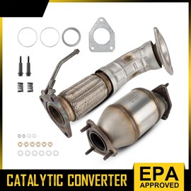 KAC Catalytic Converter, 642118 Catalytic Converter Fit for 2008-2012 Accord 2.4L，2009-2013 TSX 2.4L,High Flow Stainless Steel Catalytic Converter(EPA Compliant)