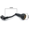 JINOHNAMILL 63mm Black Fishing Spinning Reel Handle Replacement for Shimano