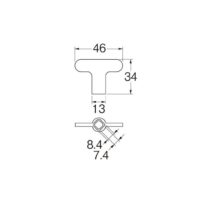 SANEI (Sanei) Common Water Faucet Key Anti-Theft for Side Width