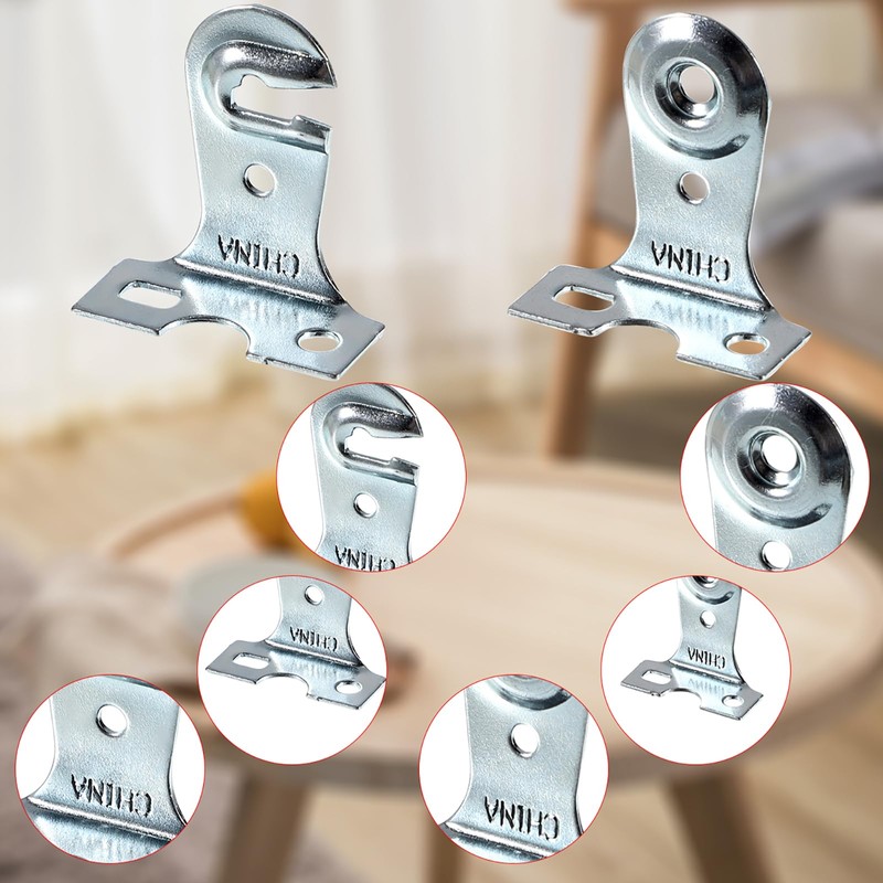 Sumnacon Metal Window Shade Brackets-4PCS Roller Shade Hardware Outside Mount