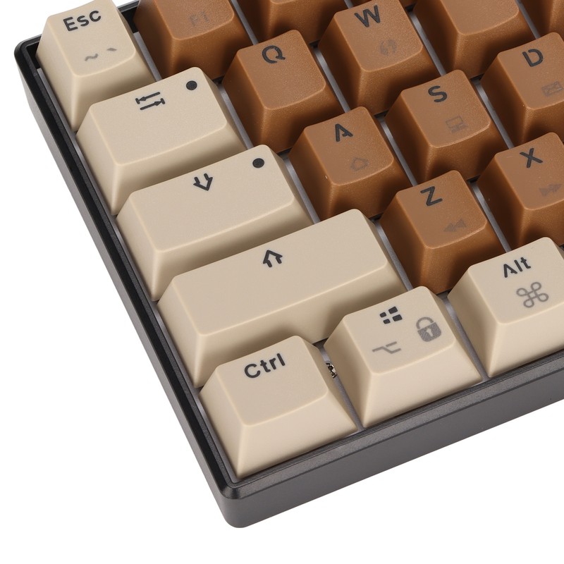 61 Keys Mechanical Keyboard Color Mixing Quick Response Wired Keyboard