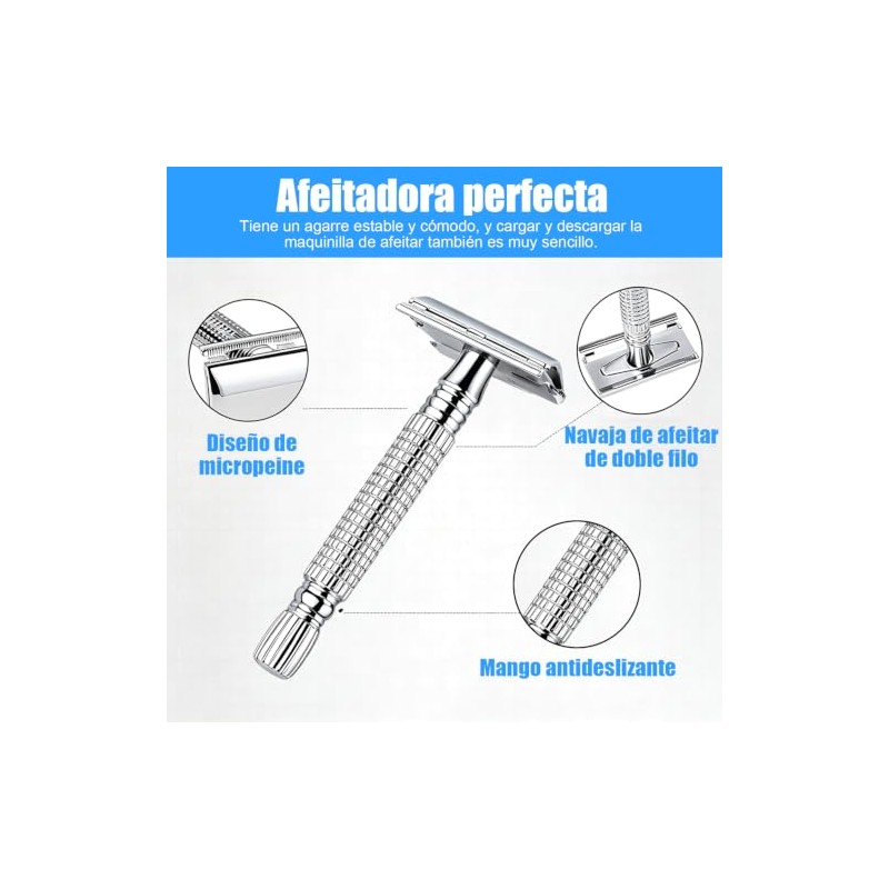 Rastrillos para Afeitar Hombre Clasico con 20 Cuchillas