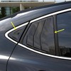 ZiWen Sport Style Quarter Window Scoops Louvers for Toyota Camry
