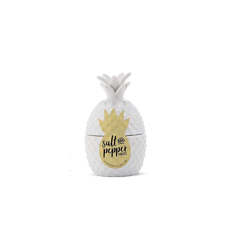 Weddingstar Stacked Mini Salt & Pepper Shaker Set - Pineapple