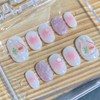 Fish Tank Peach Bung[Handmade Nail Tip] - Short Oval /