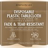 ZIMPLEWARE Premium Gold Plastic Table Cloth Disposable (6 Pack) Round