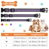 3 Pieces Reflective Dog Collar Adjustable Nylon Pet Collars Reflective