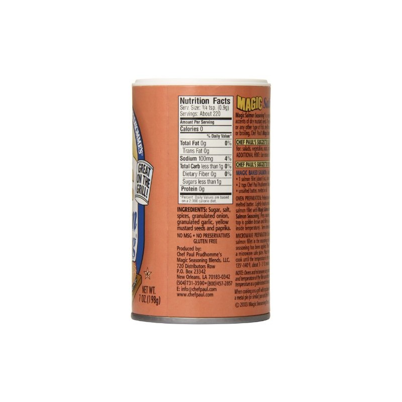 Magic Seasoning Blends Salmon Magic,7.0-Ounce Containers (Pack of 6)