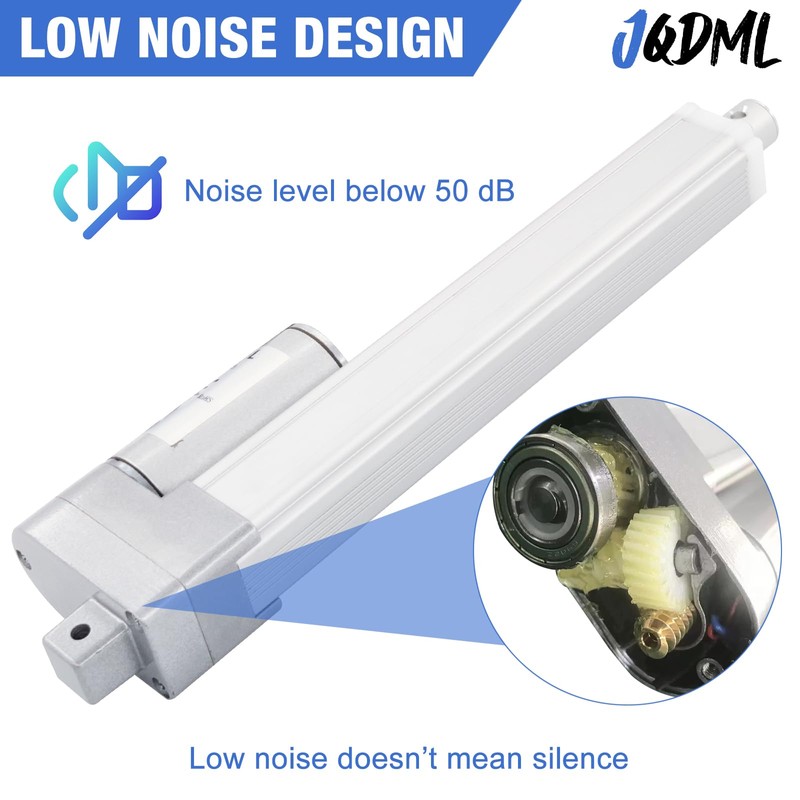 JQDML 12V High Speed Linear Actuator - 4 Inch Stroke,
