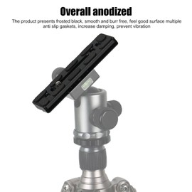 20cm Universal Quick Release Plate, Aluminum Alloy Camera QR Plate with 1/4 3/8 Screw Hole and Arca Bayonet, Camera Rail Sliding Release Plate for Tripod, DSLR Camera