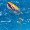 Graphics and More LSU Dad Floating Keychain Oval Foam Fishing