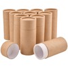 WANDIC Kraft Paperboard Tubes, 10Pcs Round Kraft Paper Containers for